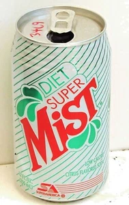 Diet Super Mist; SuperAmerica; Bloomington, MN; soda pop can - Picture 1 of 4