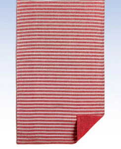 Homeware Tischwäsche Korah Rot & Metallic Silber Streifen Tischläufer 72" - Bild 1 von 1