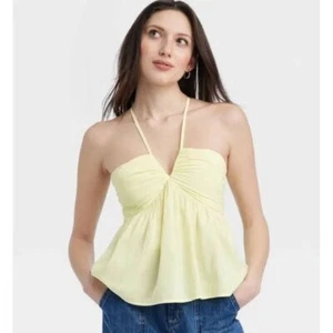 Women's Universal Thread Cami Tank Top Yellow Size 2X NWT - Picture 1 of 4