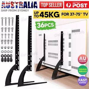 Universal TV Stand Table Top Leg Mount Bracket For LED LCD Plasma Flat TV 37-75" - Picture 1 of 9