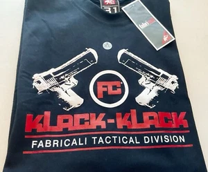 NWT VTG FABRICALI Klack-Klack Tactical Division Black Graphic Men’s T-Shirt 3XL - Picture 1 of 19