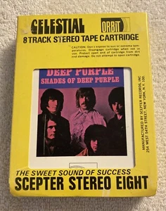 Deep Purple 8 Track Tape With Sleeve Shades of Deep Purple - Orbit Records EUC - Imagen 1 de 9