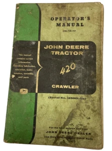 Manual de operador de tractor de orugas John Deere 420 OM-T42-757 - Imagen 1 de 8