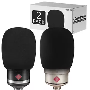 Geekria Schaum Windschutzscheibe für Sennheiser MK 4, MK 8, TLM 107 (2ER-Pack) - Bild 1 von 6