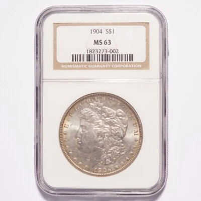 1904 Morgan Silver Dollar NGC MS63 - Image 1 of 2