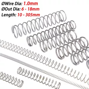 Druckfeder Drahtdurchmesser 1,0 mm 304 Edelstahl Druckfeder 10 mm-305 mm - Bild 1 von 12