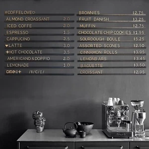 Light Wooden Letter & Black Wooden Rails Menu Board, Changeable Letter Board - Picture 1 of 12