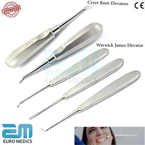 Dental Warwick James Elevator Cryer Root Tooth Extracting Extraction Surgery Kit - Picture 1 of 5