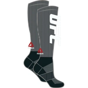 Calcetines altos para hombre Reebok UFC negros hasta la rodilla AZ8797 - Imagen 1 de 2