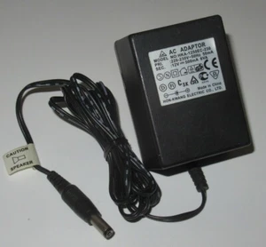 AC Adapter Model HKA-1250EC-230 Output 12VDC 500mA 6VA Europlug 220V Speakers - Picture 1 of 3