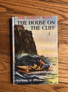 Vintage Hardy Boys Book The House On The Cliff blue matte hard cover 1959 - Picture 1 of 11