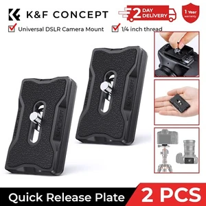 K&F Concept 2 PCS Camera Tripod Quick Release Plate Mount ARCA-SWISS QR Plate UK - Picture 1 of 10