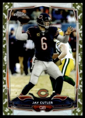 2014 Topps Chrome Camo Refractors Jay Cutler 002/499 #58 - Image 1 of 2