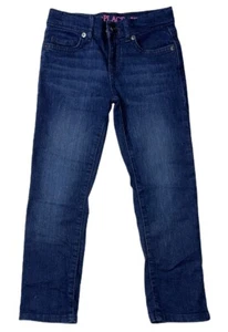 Preowned- The Childrens Place Skinny Stretch Denim Jeans Girls (Size 6) - Picture 1 of 7