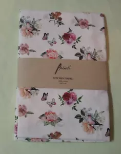Ambiente Rosen Schmetterlinge Vögel Geschirrhandtuch Küche Geschirrtuch 100 % - Bild 1 von 2
