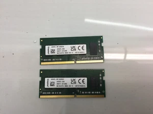(2) Kingston 16GB (2x8GB) 1Rx16 PC4-3200 SODIMM DDR4 Laptop Memory KKRVFX-MIF - Picture 1 of 1