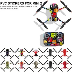 Adesivi PVC Impermeabili Pellicola Protettiva Pelle Decalcomania Per DJI MAVIC Mini 2 Drone - Foto 1 di 16