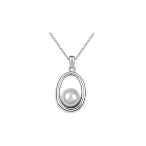 Hermoso Collar Colgante Estilo Perla Piedra Blanca Joyería Marca del Reino Unido - Imagen 1 de 2