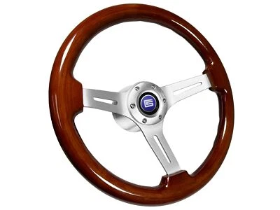 1994-04 Ford Mustang SN95 Fox 4 6-Bolt Mahogany Wood Steering Wheel Kit, CS - Image 1 of 4