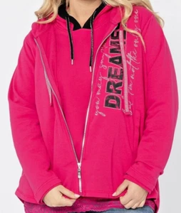 NEUE KOLLEKTION TREDY FRÜHLING GLITZER PINK JACKE GR. 3 XXL 44 46 48 50 - Bild 1 von 5