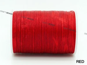 0.8x0.4mm Flat Waxed Polyester Braided Cord Beading Jewelry Leather Craft String - Picture 1 of 18