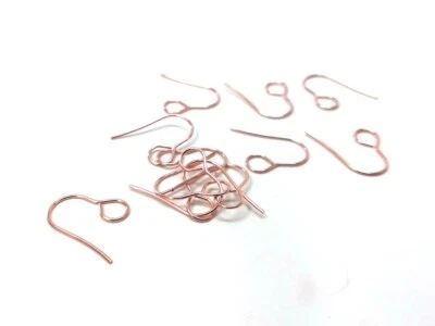 50 pcs 304 Stainless Steel Earring Hooks – 19mm - 6mm Large Loop - Rose Gold - Изображение 1 из 3