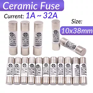 Fusibile ceramico 1A - 32 Amp BS1362 elettrico domestico spina cartuccia fusibile - Foto 1 di 8