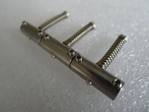 Juego de 3 piezas Sillín Puente Telecaster Titanio para Tele Guitarra Fender Vintage - Imagen 1 de 4