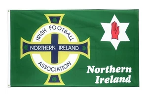 GIANT 5FT X 3FT Northern Ireland Football Our Wee Country Green Flag Banner - Picture 1 of 8