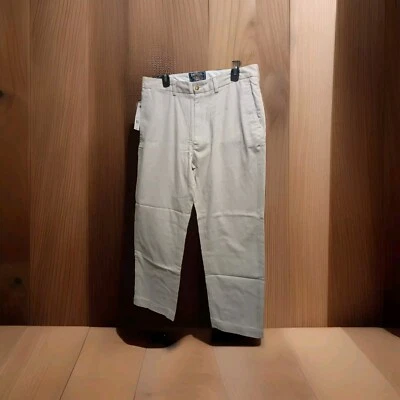 全新带标签,尺寸 34-30 American Living 女式裤子,基本款 SAND KHAKI 低运费 — 第 1/4 张图片