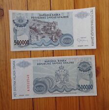 Chorwacja - Serbska Krajina 500 000 Dinara, 1994, P-R32, UNC