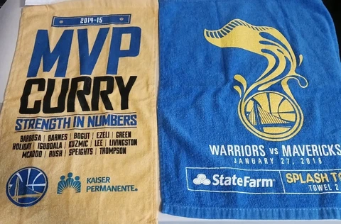 NBA Golden State Warriors 2014-15 Steph Curry MVP Season Rally Towel + another Cover