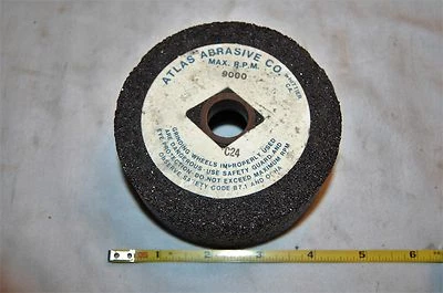 Muela abrasiva de inserción Atlas 4" X 1-3/4" X 3/4" 24 grano 9.000 rpm Foto 1 de 4