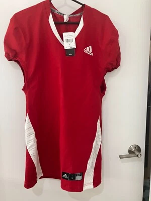 Authentic Adidas red white  Colors football game worn Jersey  Large NWT NEW - Image 1 of 2