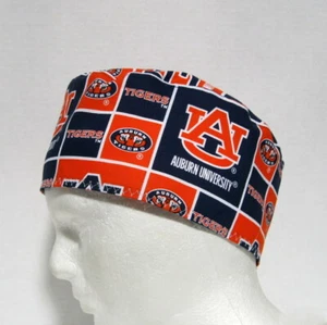 Auburn University Tigers Mens Scrub Hat, Chemo Hat, Skull Cap, Chef Cap - Picture 1 of 4