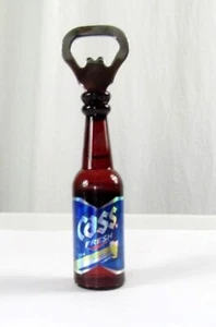 Korean Cass Fresh Bottle magnetic refrigerator decor Opener  . Korea Souvenir. - Picture 1 of 6