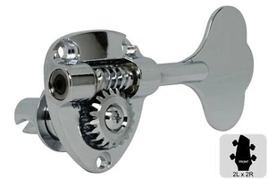 GOTOH GB11W Bass Tuning Machines Tuner - Cast Open Gear - 2L x 2R - Chrome - Picture 1 of 2