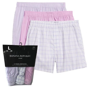 Banana Republic Boxers 3 Pair Men's LARGE Orchid Petal Boxer Shorts - Picture 1 of 3