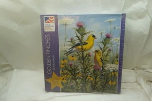 JIGSAW PUZZLE GREAT AMERICAN GOLDEN FINCHES MARC HANSON 1000PC VINTAGE NEW SEAL - Picture 1 of 4