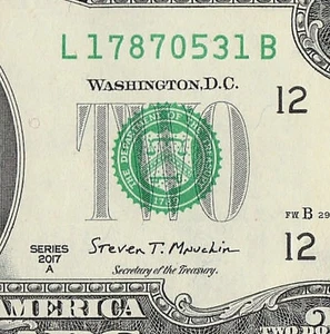 31. Mai 1787 Geburtstag ausgefallene Seriennummer Datum Schein One Dollar Schein 05 31 1787 - Bild 1 von 11