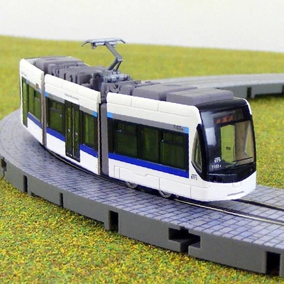 Motorised N Gauge 3 Section Blue and White Articulated Tram - Light Rail BNIB - Image 1 of 4
