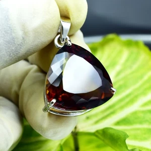 Schöner zweifarbiger Ame Trine Anhänger 39,5 Kt 925 Sterling Silber ZERTIFIZIERT Edelsteine - Bild 1 von 3