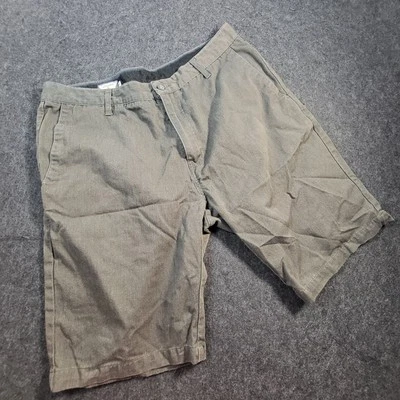 Volcom Shorts Men's 36 Brown Gray Chino Corpo 10 Inch Inseam - Image 1 of 4