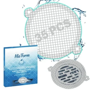 Hair Catcher Shower Drain Disposable Mesh Stickers, 35 Pack - Picture 1 of 7