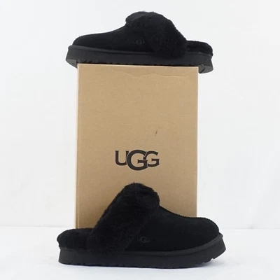 Zapatilla UGG Disquette Doble Costura Gamuza y Piel en Negro para Niños Talla US 6 (1171199K) Foto 1 de 4