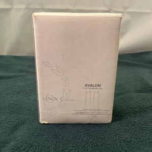 2 NIB Lenox Crystal Candlesticks Ovations Avalon 5.5" luxury elegant unused - Picture 1 of 10