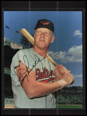 Foto 8x10 firmada por Boog Powell automática Baltimore Orioles Foto 1 de 2