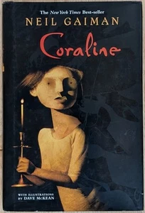 Coraline by Neil Gaiman - 2002 First Edition Hardcover - VERY GOOD - Imagen 1 de 9