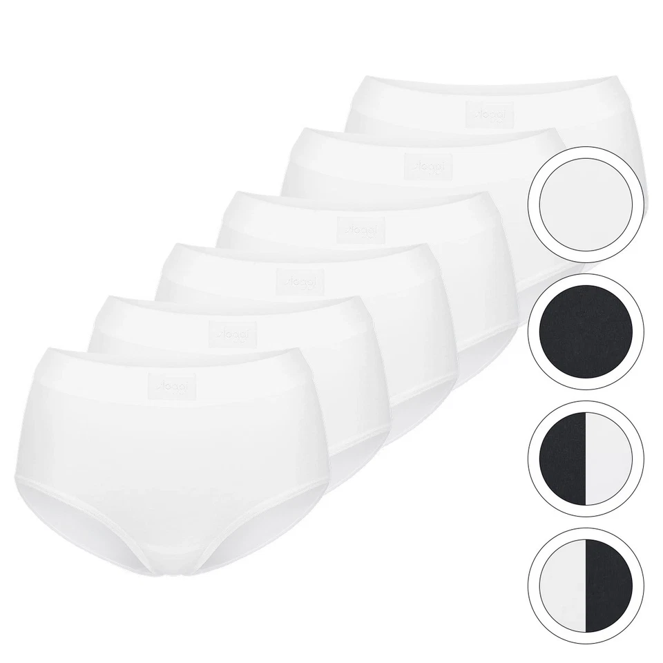 6er Pack - Sloggi - Double Comfort T - Damen - Maxi Slip - Unterhose - Unterwäsc - Bild 1 von 4