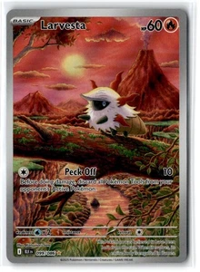 2025 Scarlet & Violet Series - Black Bolt Larvesta Illustration Rare #99 - Bild 1 von 2